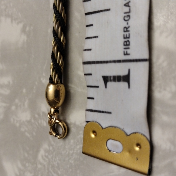 Trifari Jewelry Trifari Intertwined Black And Gold Rope Chain